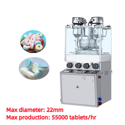 China Caramelo/Sugar Rotary Tablet Press Machine de la capa doble de 23 estaciones proveedor