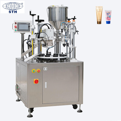 TIANHE Semi-automático de champú de plástico tubo de llenado máquina de sellado de velocidad 30 tubos/min proveedor