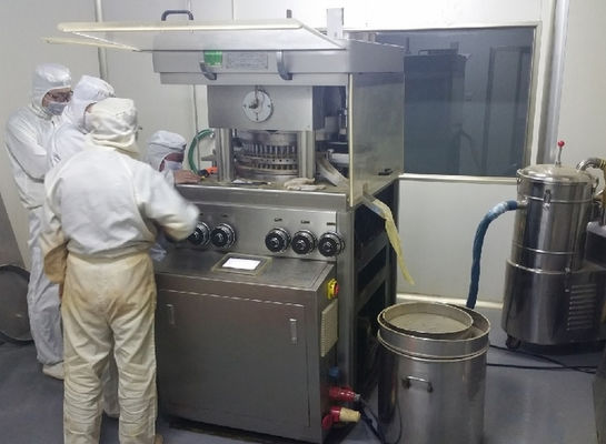 Máquina Rotativa de Prensado de Tabletas de Alta Velocidad GZP55 con Presión Principal de 100kN, Pre-Presión de 20kN y Capacidad de Producción de 396000PCS/H proveedor