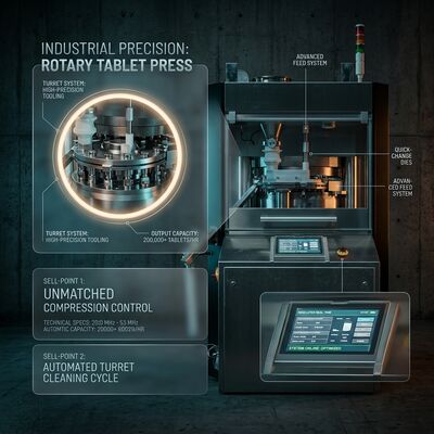 Speed Tablet Press Machine GZPK-45/55 Automatic Tablet Weight Control High-Speed Rotary Press D B Tooling proveedor